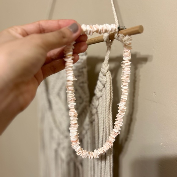 Light Pink Puka Shell Necklace - Picture 4 of 4